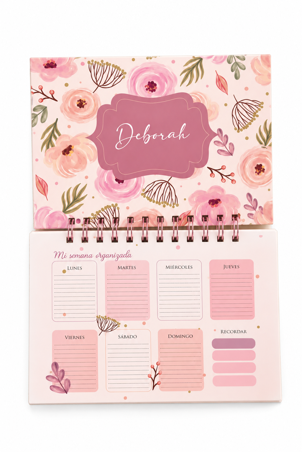 Weekly planner magnetic with pen